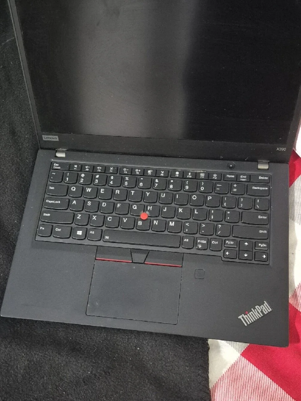 Lenovo Black ThinkPad Laptop with TrackPoint. 12